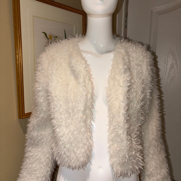 Chic Cream Teddy Jacket - Picture 2 of 4